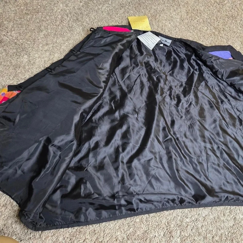 Vintage Indigo Moon Patchwork Wearable Art Jacket Sz 3X NWT Y2K
